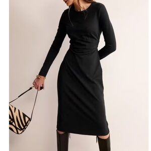 NWT Boden Black Ponte Sheath Dress